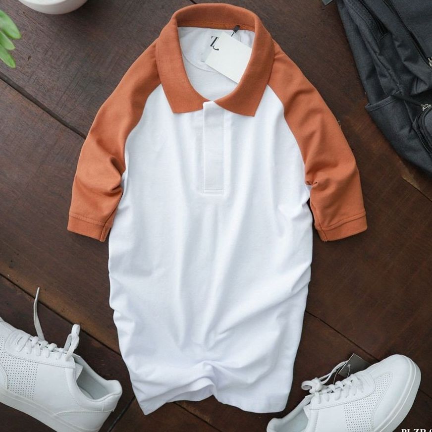 Áo thun nam có cổ ngắn tay đẹp ngầu phối màu vai áo sành điệu mẫu V2023  thời trang PONIVALAZA trẻ trung năng động