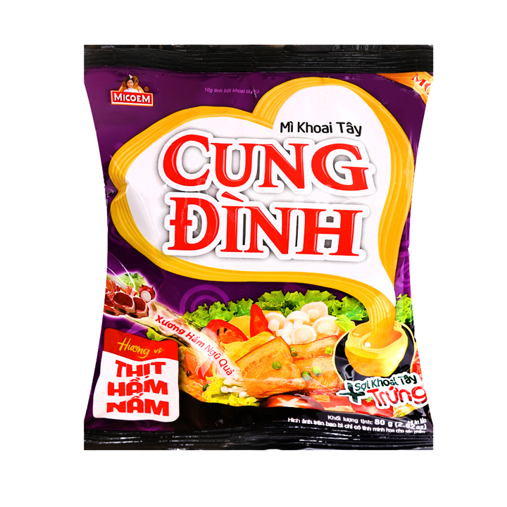 Mì cung đình thịt hầm nấm 80g - sibmart - sm0435