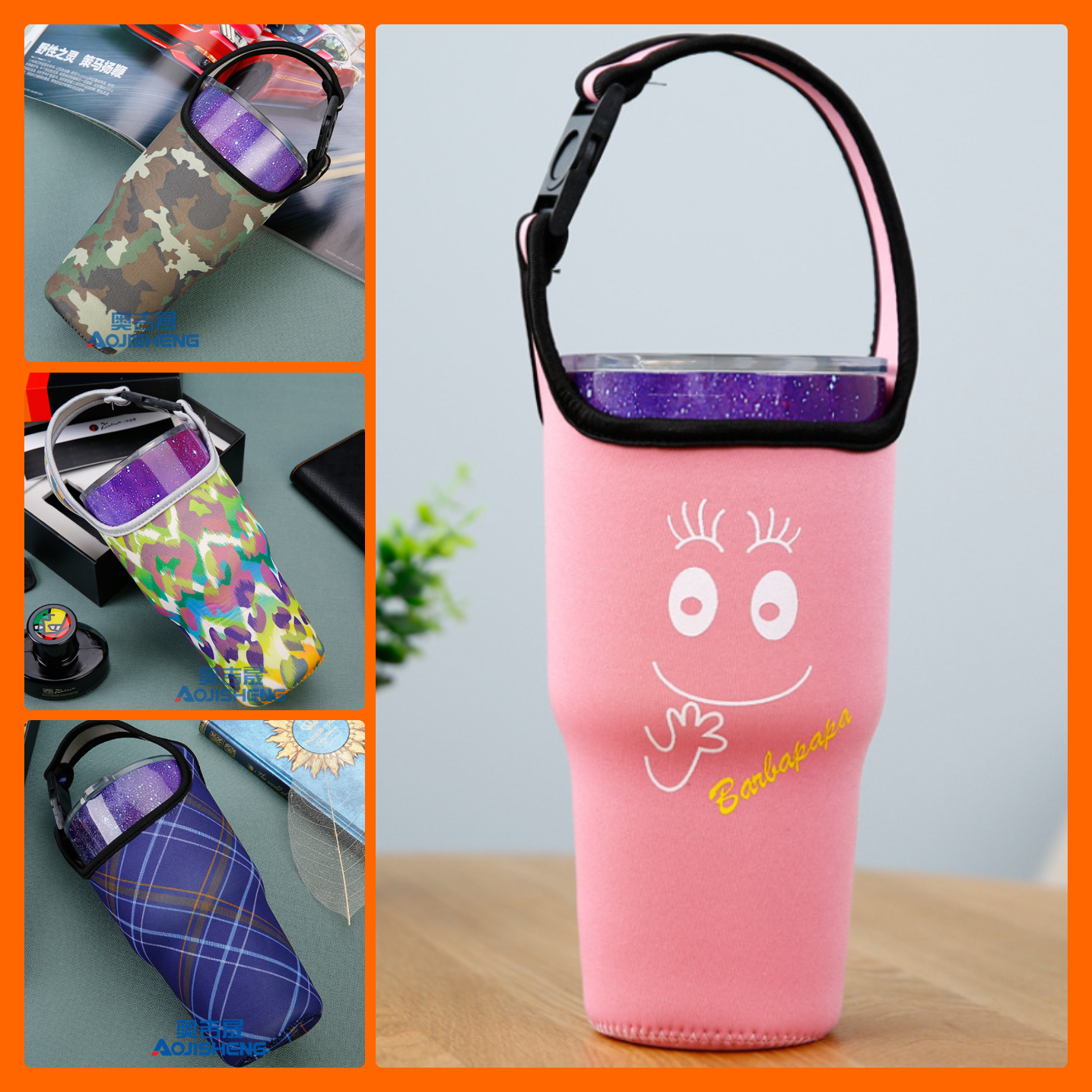 Túi đựng ly giữ nhiệt 900ml tiện lợi nhiều mẫu đẹp - Giỏ đựng bình nước vải xốp chống sốc bền bỉ giá rẻ