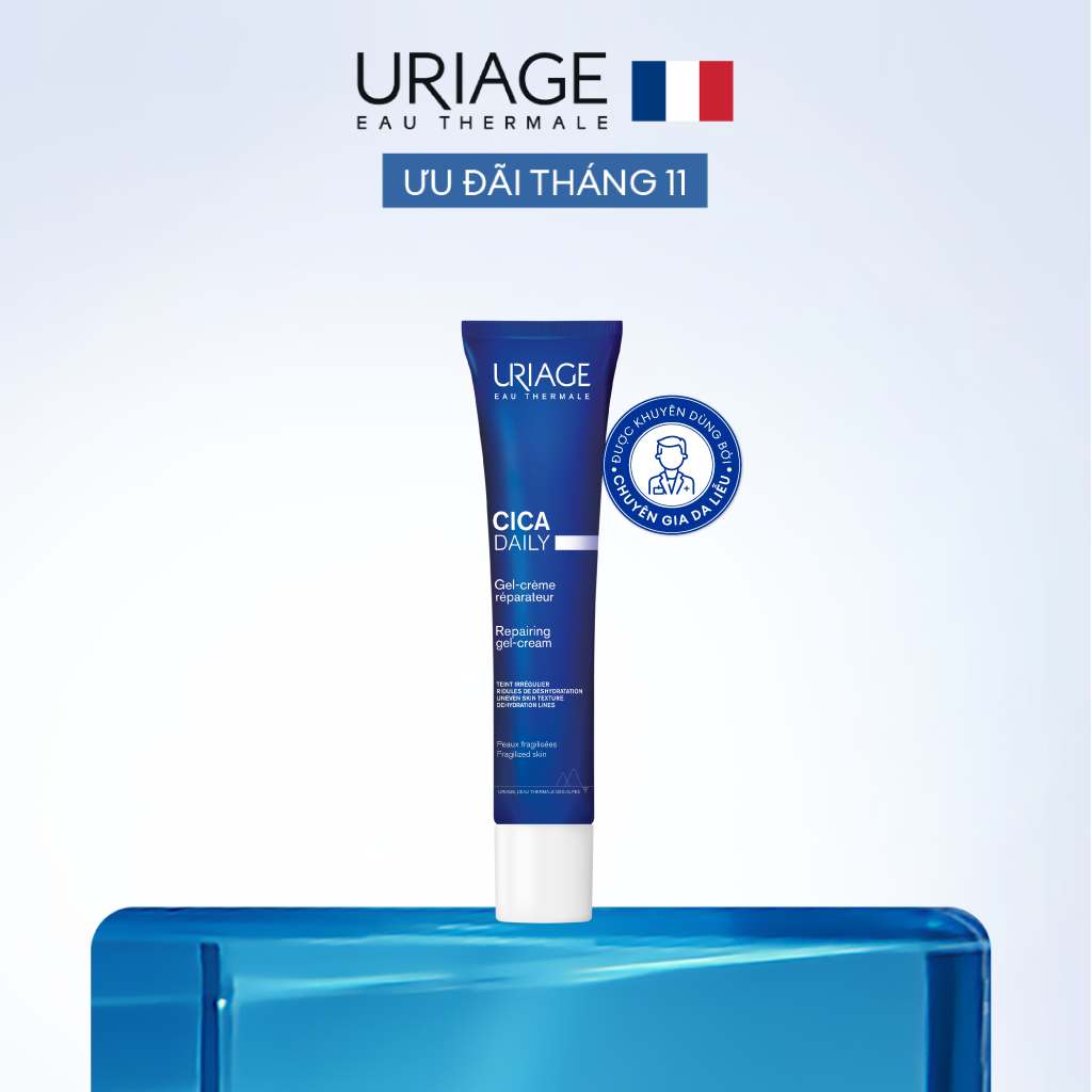 Kem làm dịu và phục hồi da tổn thương hằng ngày URIAGE CICA DAILY GEL-CREAM 40ml