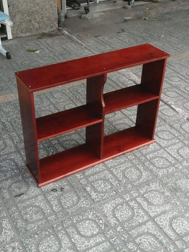 Gía sách treo tường gỗ ngang 80 cm nâu