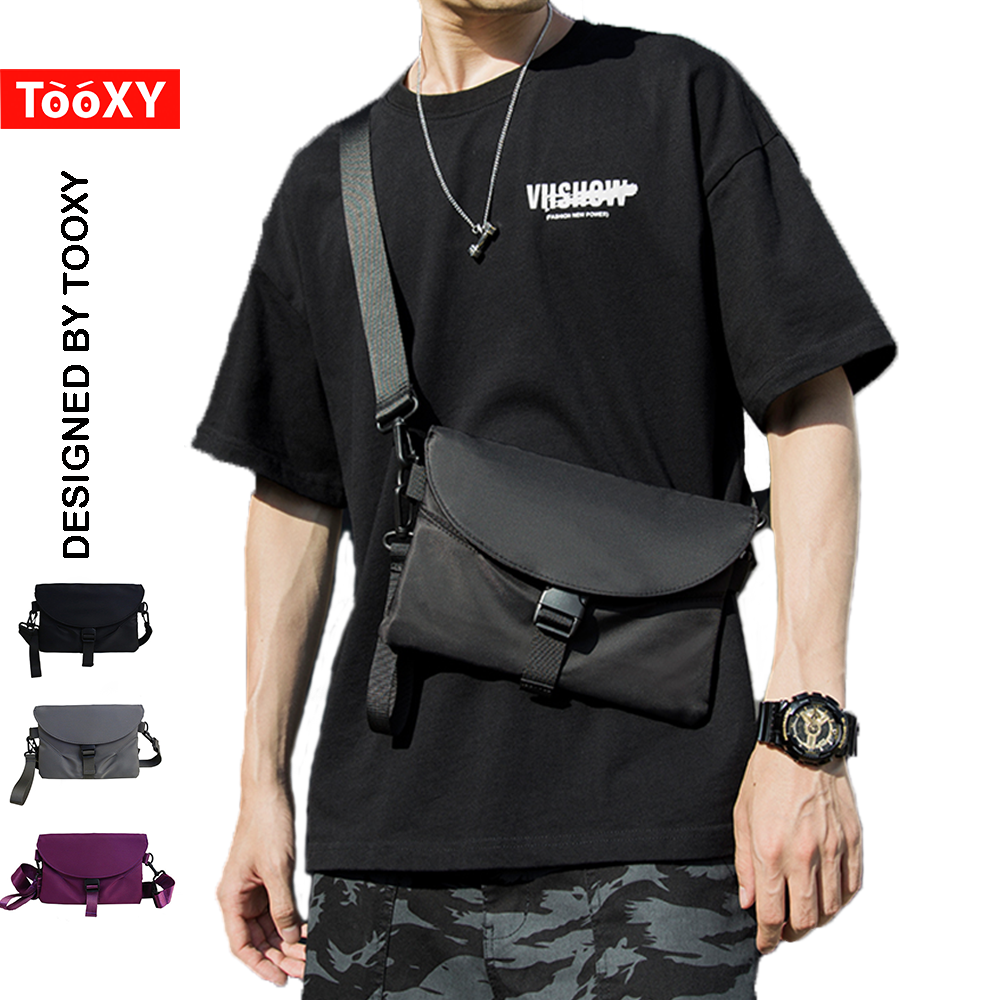 Túi đeo chéo nam thời trang Vải Dù Polyester chống nước - Bumbag Clutch cầm tay TX02