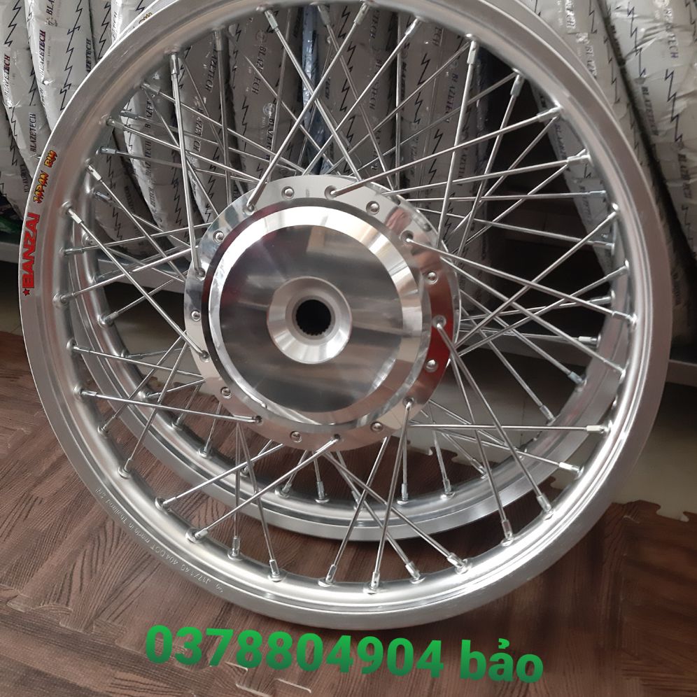 Bánh căm VARIO CLICK ARI BLADE VISON niềng nhôm BANZAI thái căm đùm mạ đã rút căm sẵn