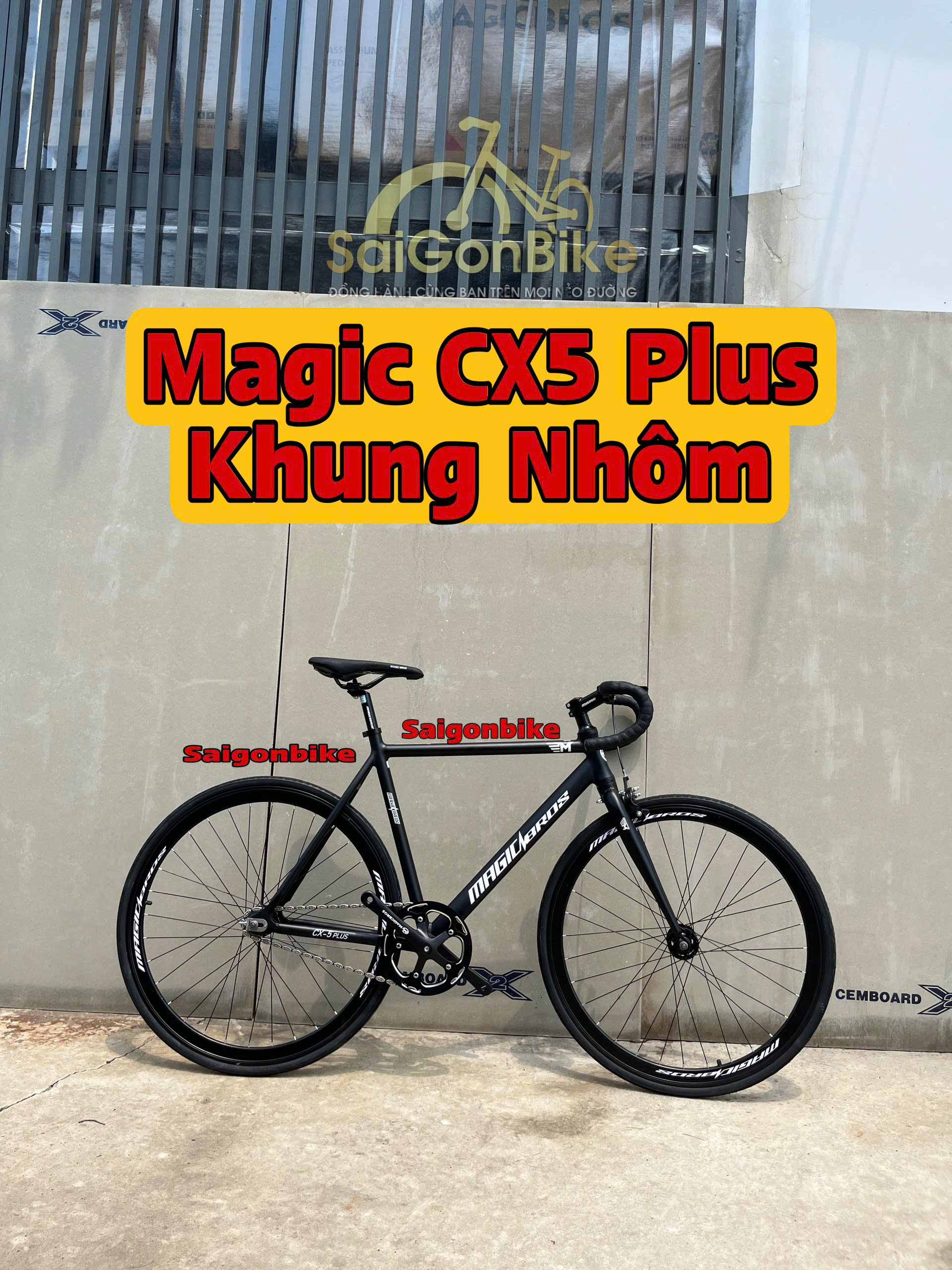 Xe Đạp Thể Thao Magicbros CX5 Plus Khung Nhôm 2024 Có Phanh Tay (Kèm Dây Strap Và Đồ Lắp)