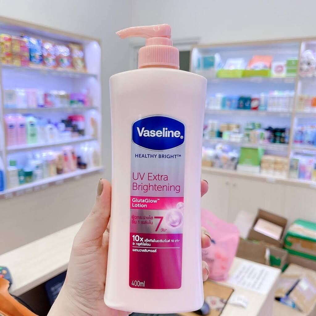 [sữa dưỡng thể trắng hồng vaseline uv lightening 10x thái lan 320ml
