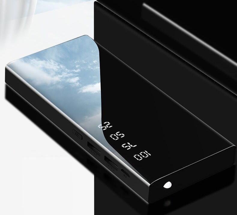 SẠC 1 LẦN DÙNG 1 TUẦN- PIN SẠC DỰ PHÒNG 20000MAH SIÊU TRÂU NẠP PIN CẤP TỐC, SIÊU BỀN, SẠC CỰC NHANH CHO 2 THIẾT BỊ, CÓ ĐÈN LED, ĐÈN PIN, TẶNG KÈM 2 DÂY CÁP SẠC ĐẦY 2 ĐIỆN THOẠI TRỊ GIÁ 85K