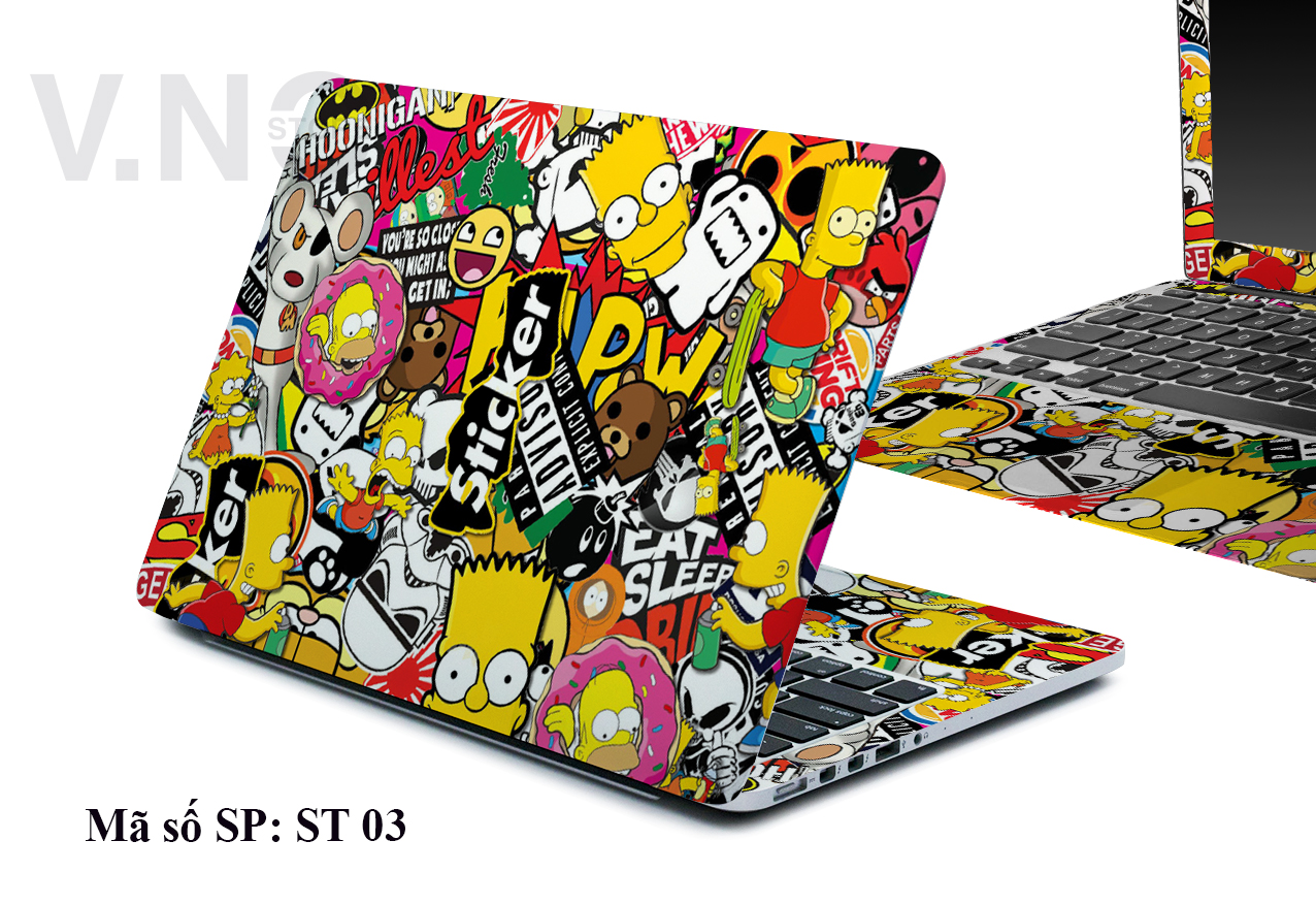 [HCM]Dán laptop V.NO SKIN sticker cho các dòng máy dell/asus/acer/macbook/. . .