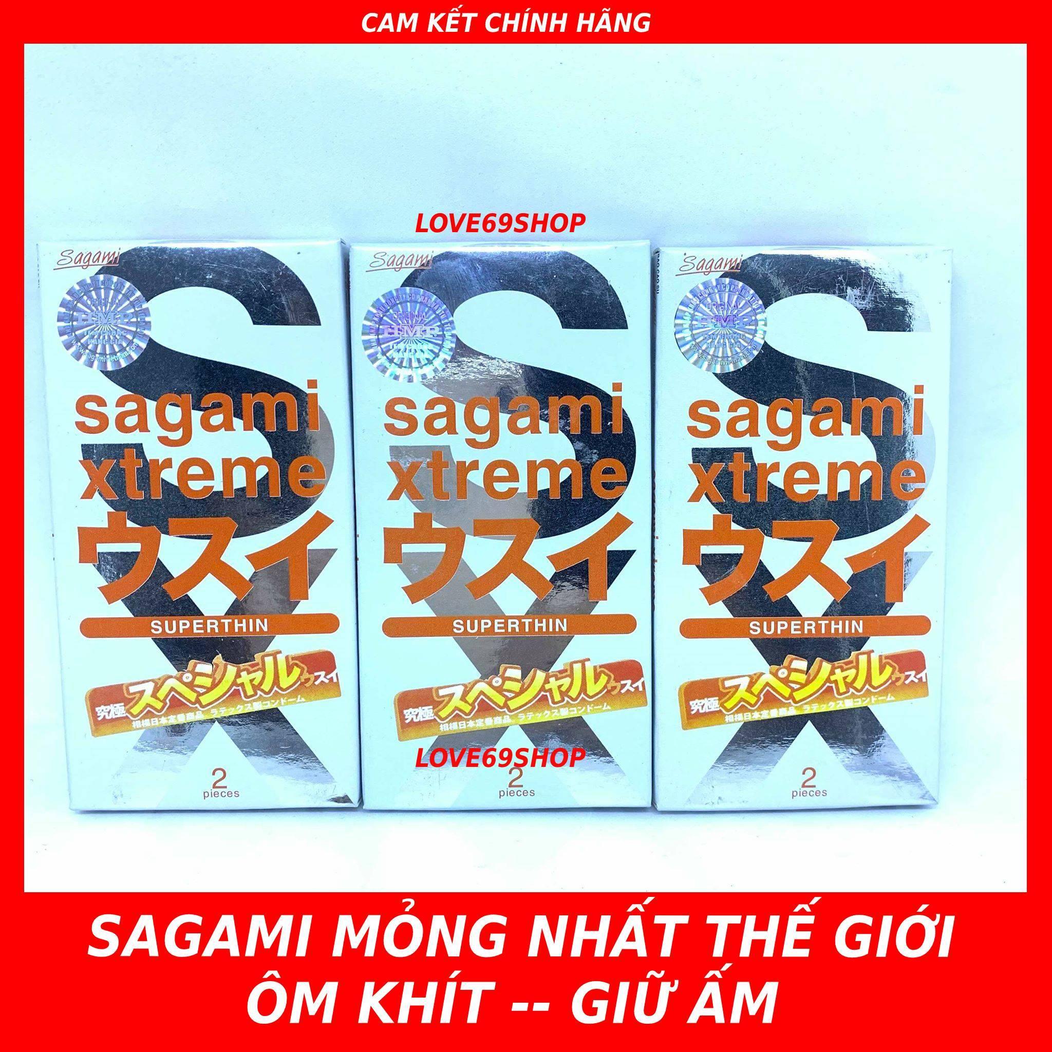 Bộ 3 hộp bao cao su siêu mỏng Sagami Xtreme Superthin