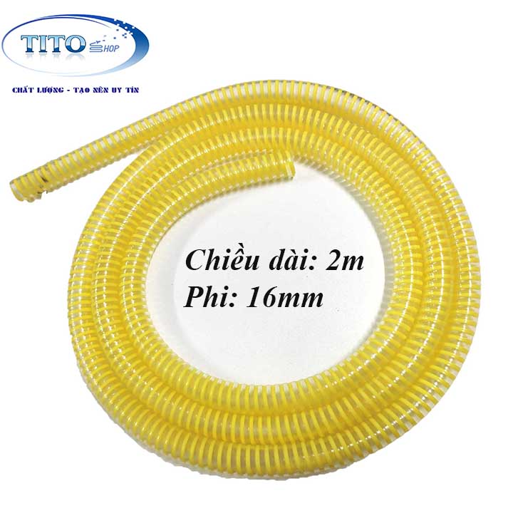 DÂY HÚT CẤP NƯỚC CHO MÁY RỬA XE DÀI 1M8 và 10M - Nhựa dẻo bọc lò xo chống gãy, hàng cao cấp.