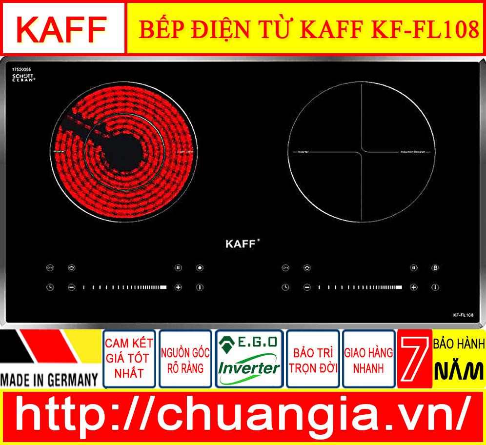 Bếp điện từ kaff kf-fl108 made in germany, bếp điện từ kaff, bếp điện từ giá rẻ, bếp điện từ kết hợp, bếp từ kết hợp hồng ngoại