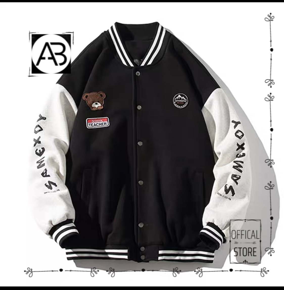 [AB SHOP] Áo khoác hoodie kiểu Cardigan Nam Nữ form rộng LOGO chất vải thun nỉ ngoại UT8594 [HCM]