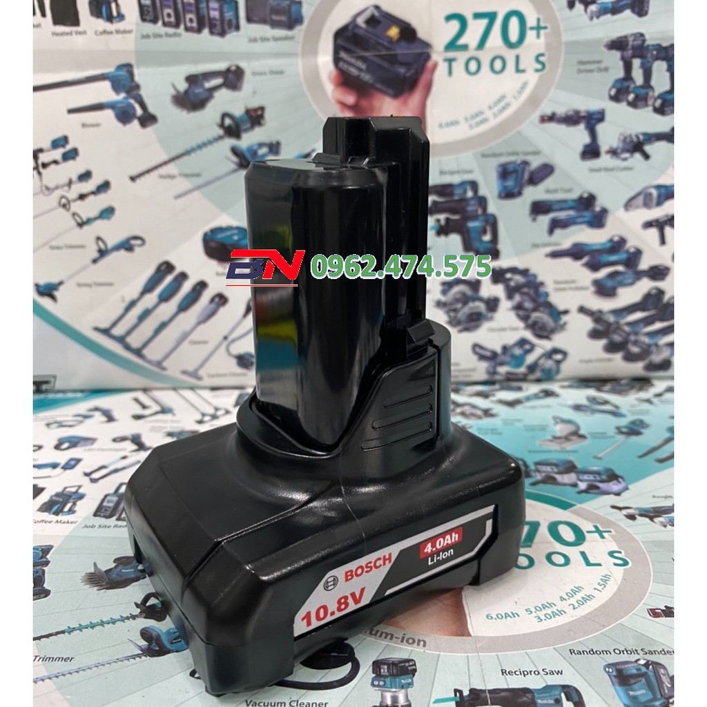 Pin bosch đóng 10.8v 12v 5000mah li-ion nhận sạc zin.