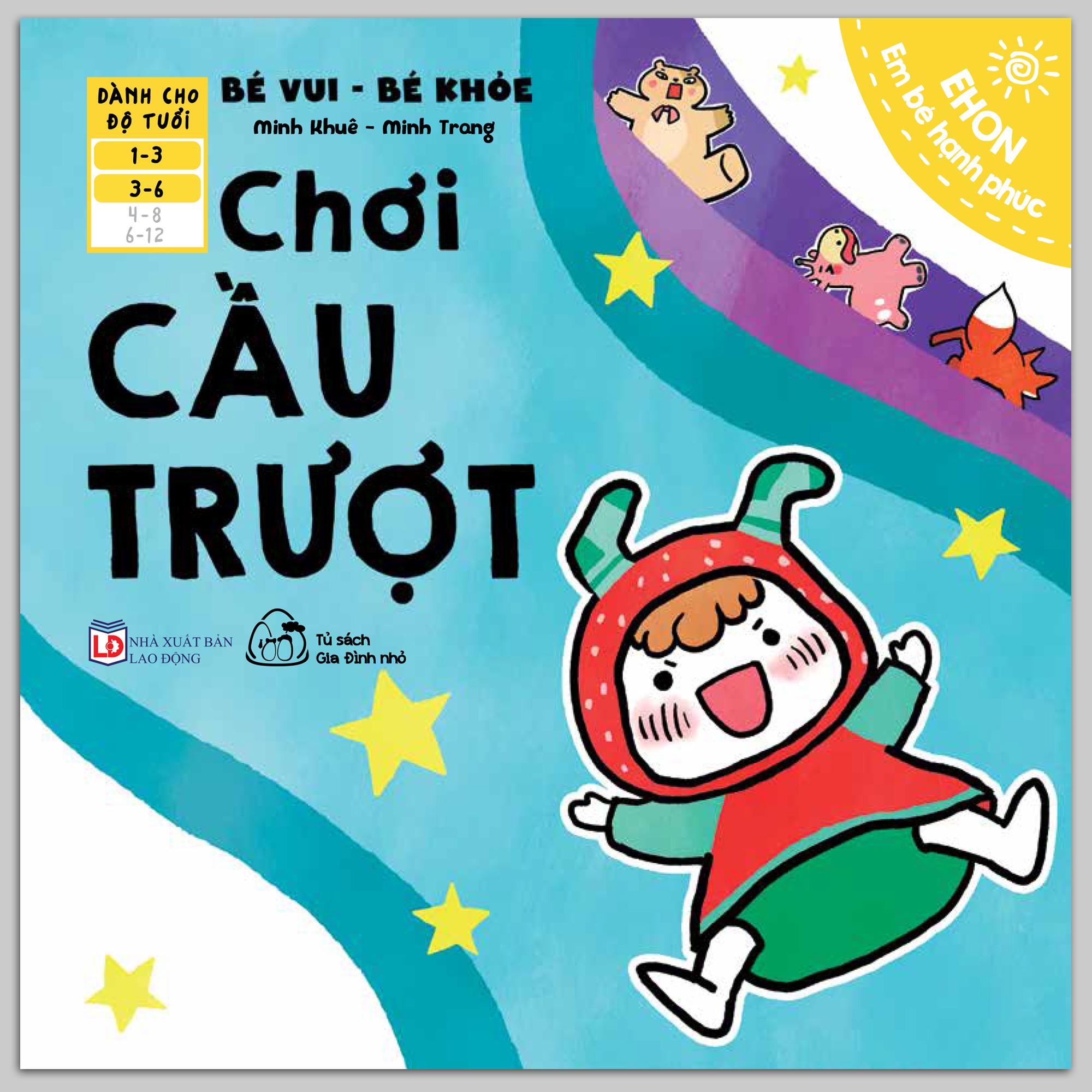 Sách - ehon bé vui - bé khỏe - chơi cầu trượt