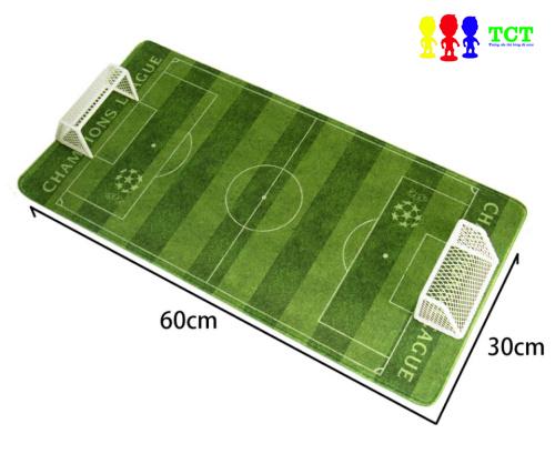 Combo sân và khung thành mini trang trí tượng cầu thủ bóng đá