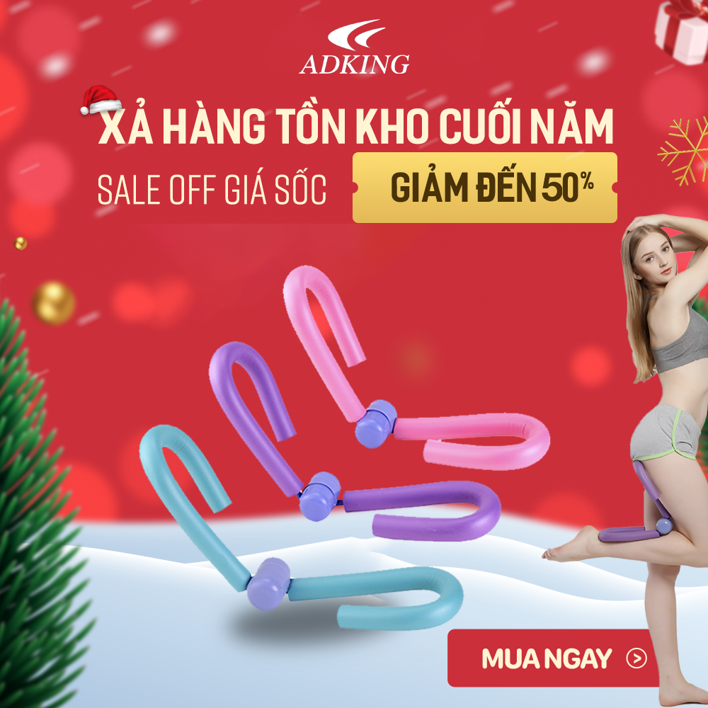 (Tặng dây số 8) Dụng cụ kẹp tập Yoga/ Gym toàn thân tiện lợi tập luyện tại nhà, cơ thể cân đối, săn chắc - ADKING Shop