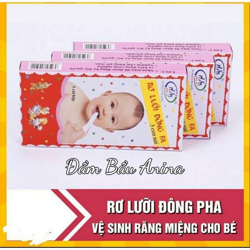 Set 5 hộp rơ lưỡi đông pha cho bé yêu