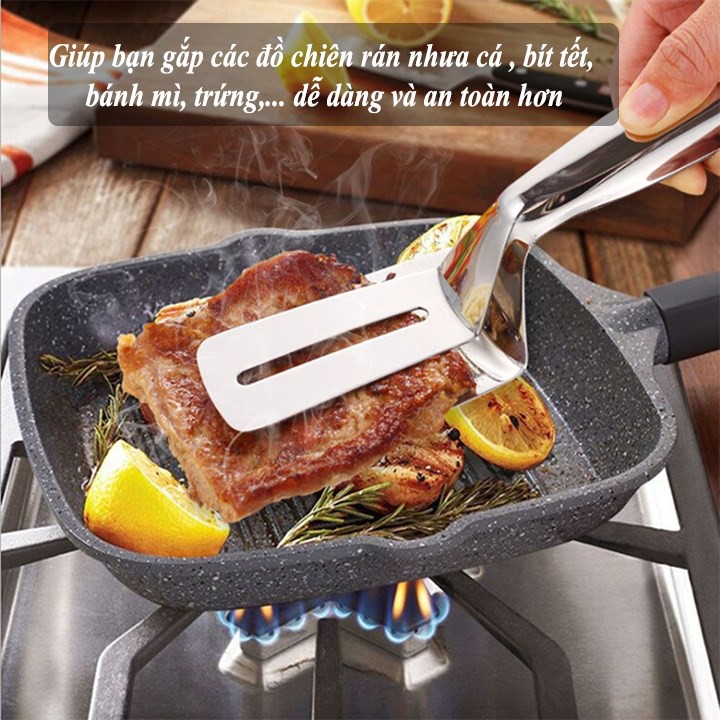 Kẹp gắp đồ chiên, bít tết, cá rán, bánh mì đa năng