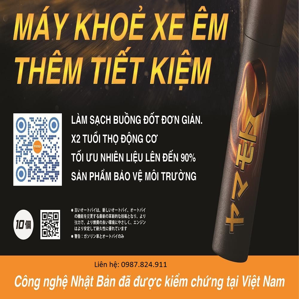 10 hộp Viên nén tiết kiệm xăng Yamamoto, hộp 10 viên