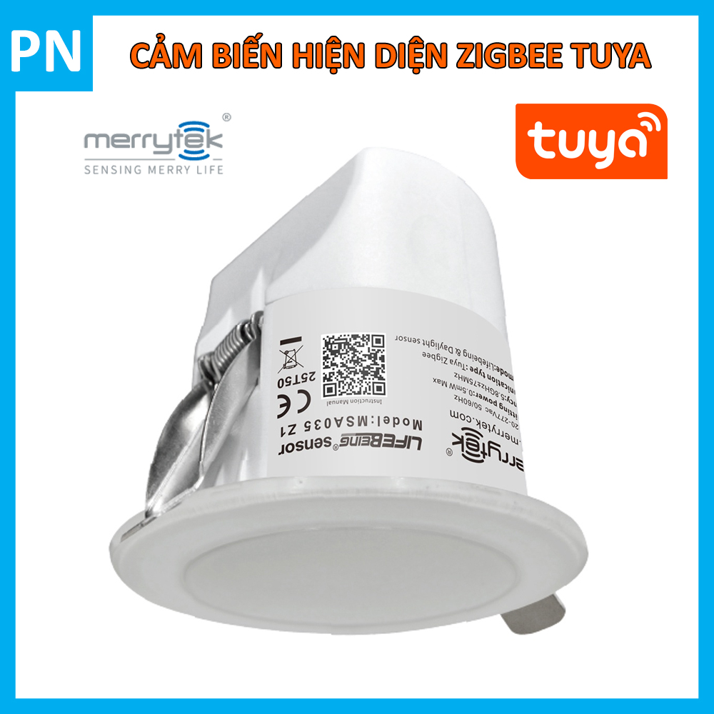 Cảm biến hiện diện, cảm biến hơi thở SA035 MerryTek Zigbee Tuya