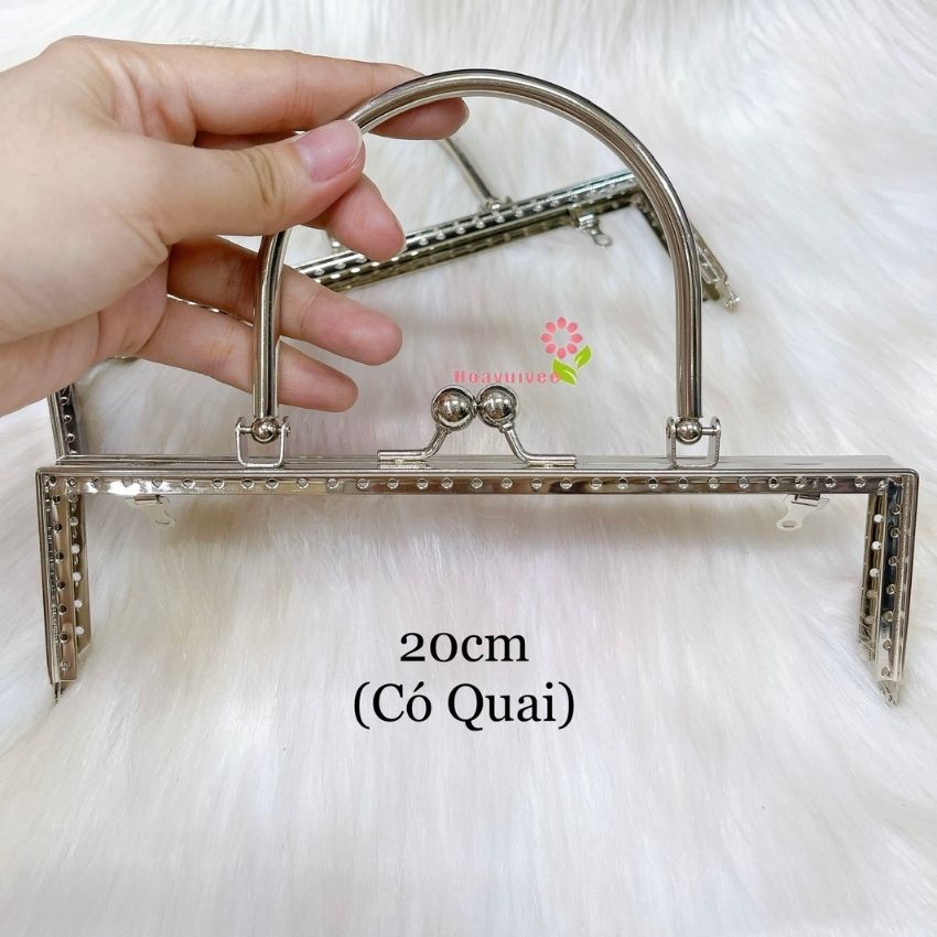 Khung ví kim loai , khung ví làm túi xách thủ công , khung túi ví handmade - Hoavuivee