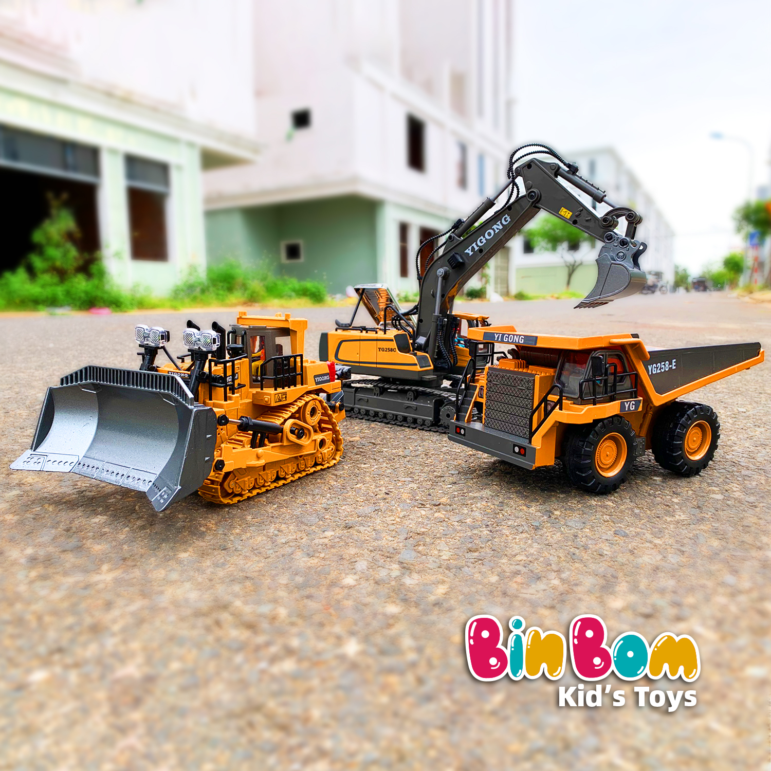 Bộ 3 xe công trình điều khiển