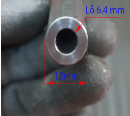 Ống thép đúc 12 lỗ 6.4 chiều dài 1m và 1m2