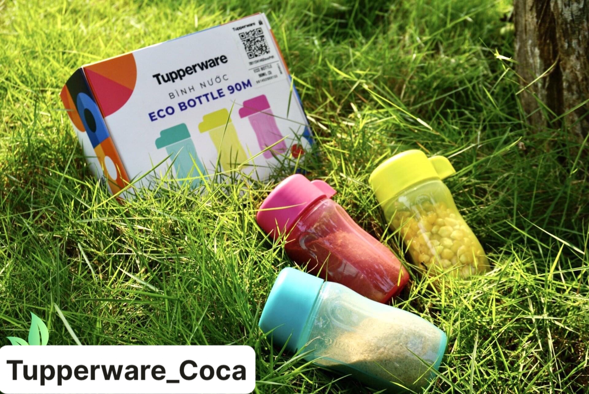 TUPPERWARE OFFICIAL STORE - BỘ BÌNH NƯỚC ECO BOTTLE 90ML (3 bình) Lazada CHÍNH HÃNG 100%