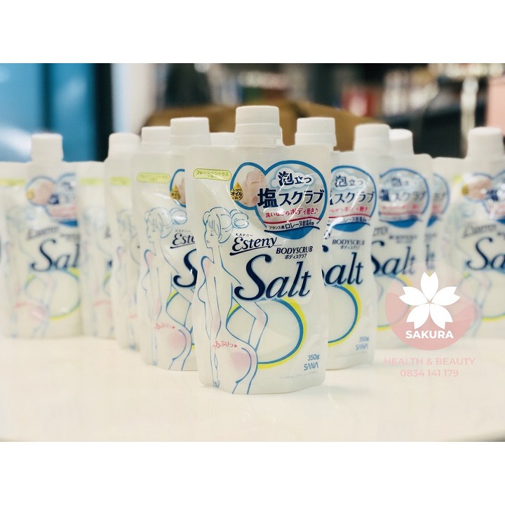 Muối tắm tẩy tế bào chết sana esteny salt body scrub 350g