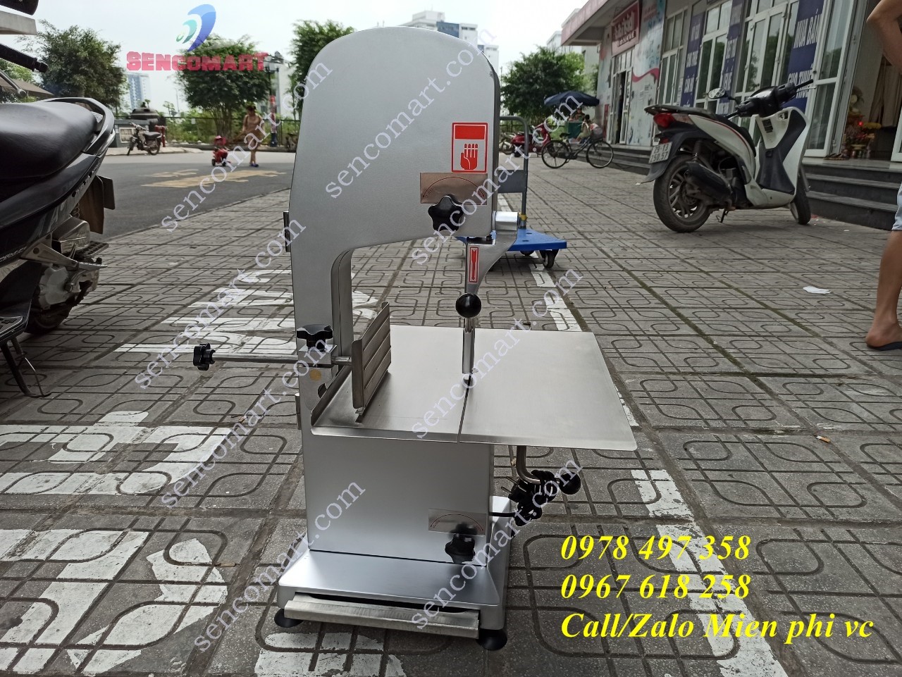 Máy thái khúc cá đông lạnh. Máy cưa xương hiệu quả J210
