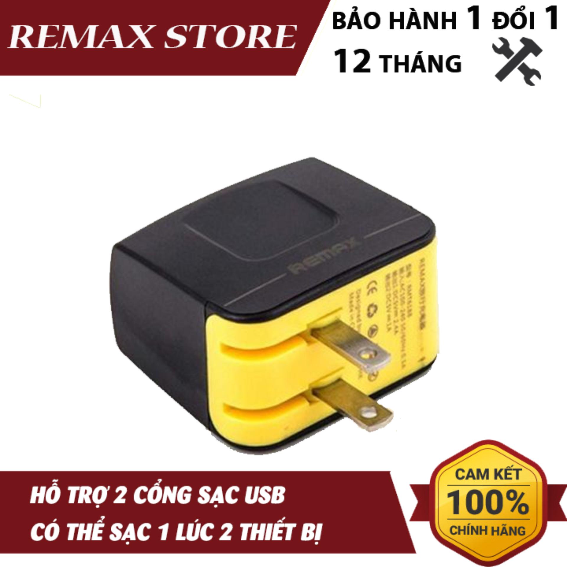 Cốc sạc remax 3.4a 2 cổng usb