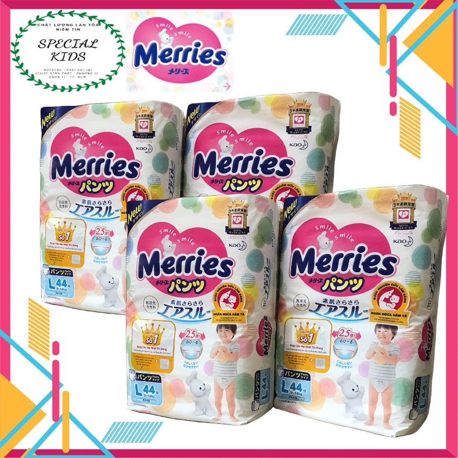 Tã/bỉm quần merries nội địa nhật size l44