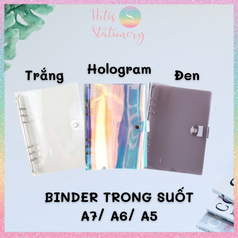 [HOTIS] Binder - Sổ còng dẻo, bìa còng dẻo  - A7/ A6/ A5 (Không kèm giấy)