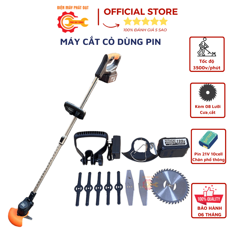 Máy cắt cỏ dùng pin navara