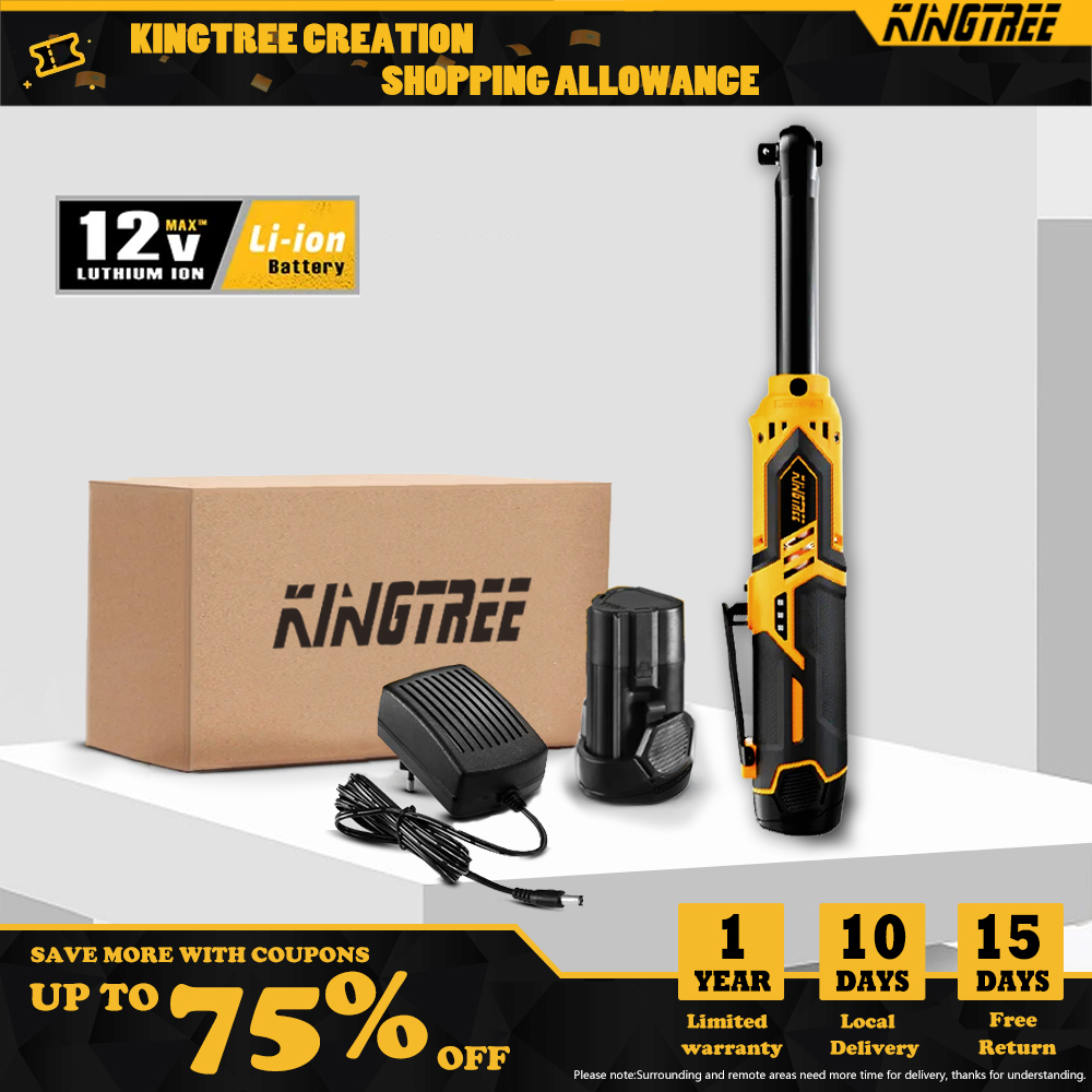 Kingtree Mở rộng không dây cờ lê bánh cóc 3/8 cờ lê điện cờ lê góc máy khoan điện tuốc nơ vít vít đai ốc công cụ sửa chữa