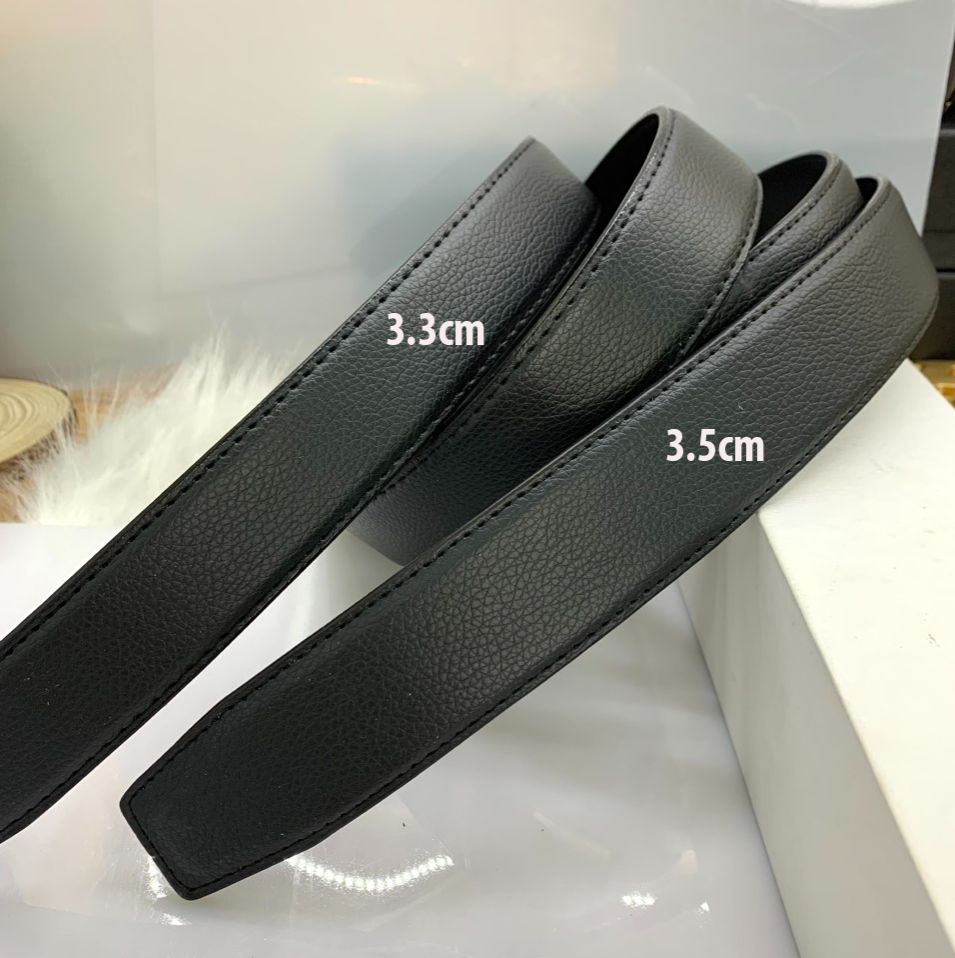 Thắt lưng nam dây trơn không kèm mặt bản 3.3cm và 3.5cm