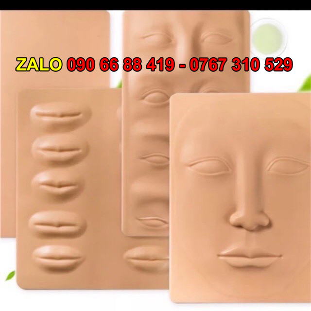 Da giả học phun xăm điêu khắc - Da giả 3D tập phun xăm mày môi - Da giả tập xăm hình silicon 3D - Da xăm giả nhân tạo silicon phun xăm thẩm mỹ