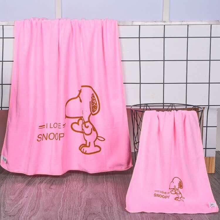 Combo 2 khăn tắm snoopy cao cấp