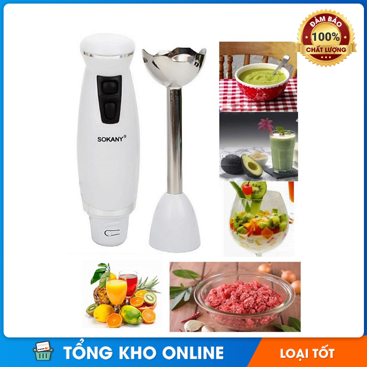 Máy xay cầm tay đa năng Sokany HB250A Lưỡi Dao Kép, Xay Cực Mạnh ,máy xay mini đa năng công suất lớn ,máy xay cầm tay đa Chức Năng ,Xay Thực Phẩm. Xay Cháo, Xay Sinh Tố .Thao Tác dễ dàng Vệ Sinh Nhanh ,tiện dụng BH 12 THÁNG