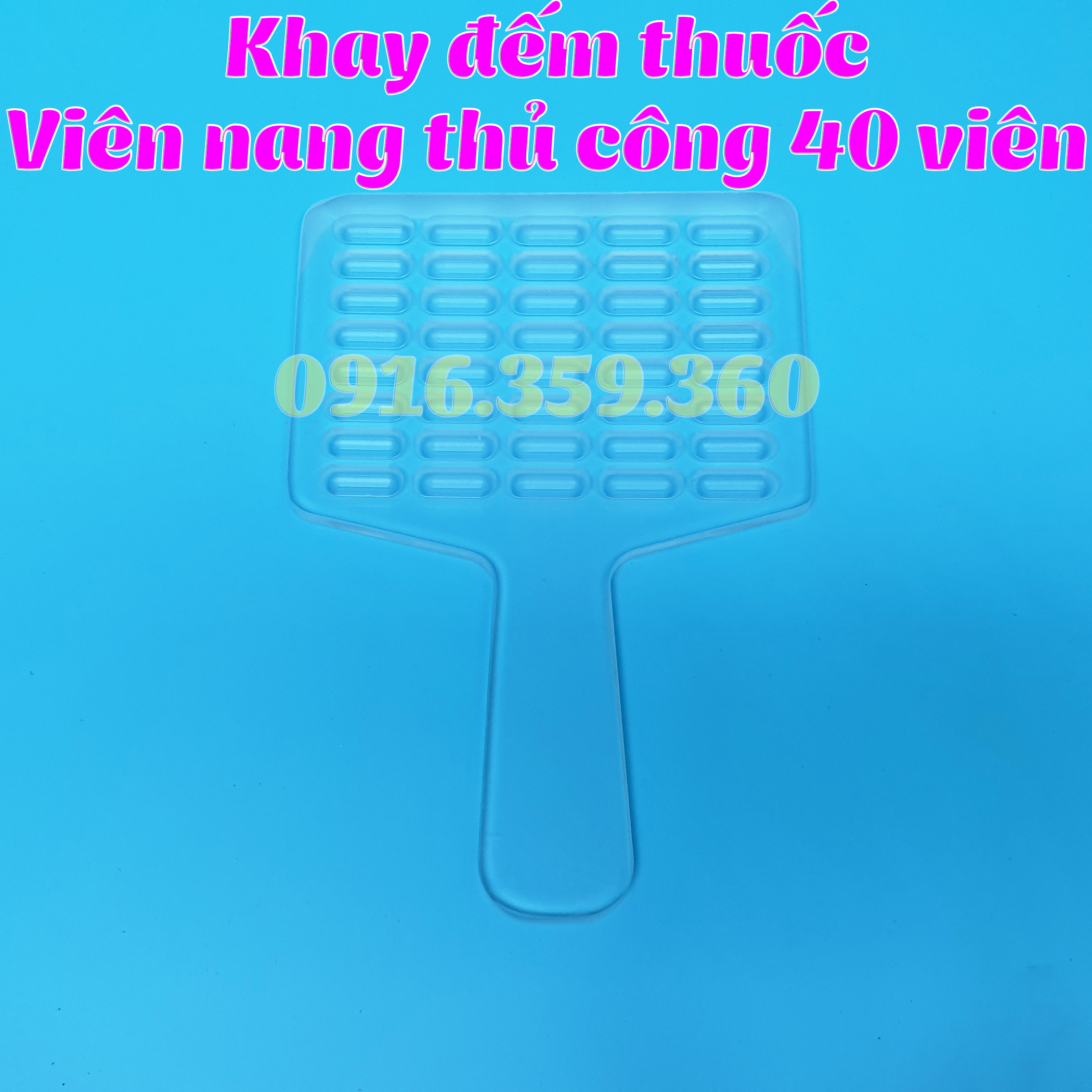 Khay đếm thuốс viên nang thủ công Size 40