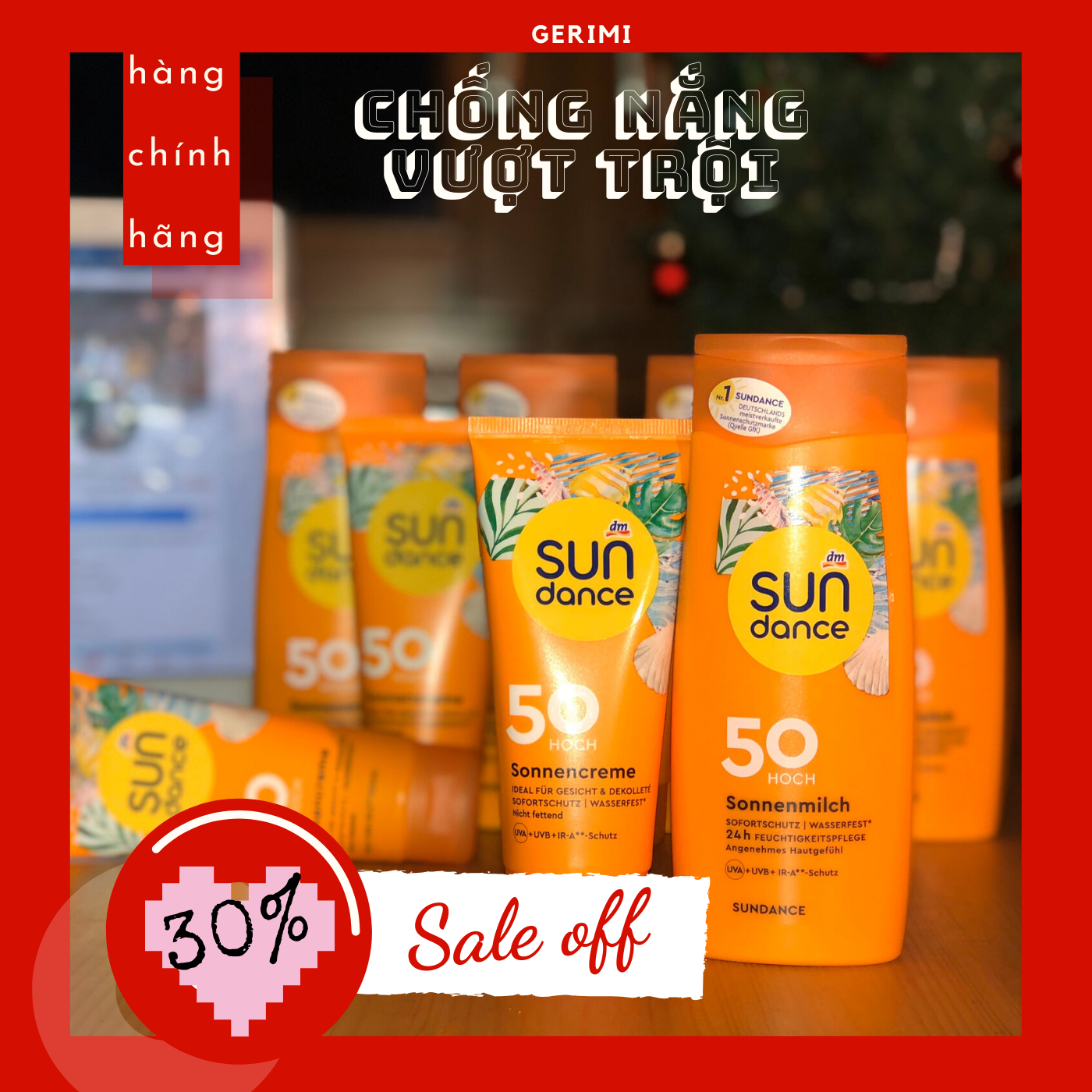 Kem chống nắng SUNDANCE 50 HOCH số 1 của Đức - Kem bôi chống nắng hàng Đức