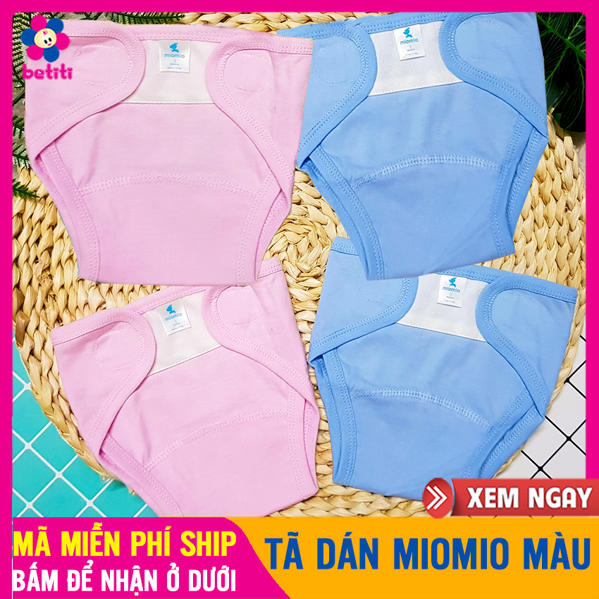 Bỉm Vải Cho Bé MIO MIO Trơn 100% Mềm Mại, Bền Đẹp, Co Giãn, Không Bị Sờn Vải Khi Giặt, Tã Vải Dán, Quần Bỉm Vải - Tả, Tã Quần Đóng Bỉm Cho Bé Sơ Sinh, Tã Dán Sơ Sinh, Ta Dan, Ta Quan So Sinh, Quần Đóng Bỉm Cho Bé - Tã Dán Mio Màu