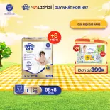 [Siêu mỏng 2mm] Tã quần UniDry Supreme size M76/L68/XL60/XXL54/XXXL22+ 8 miếng
