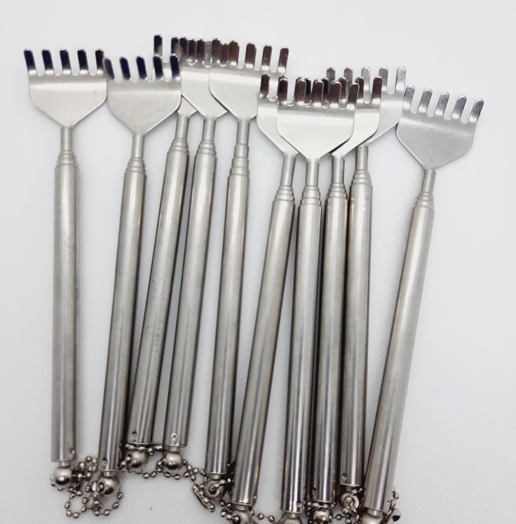Cây gãy lưng bàn tay inox xếp gọn tiện dụng
