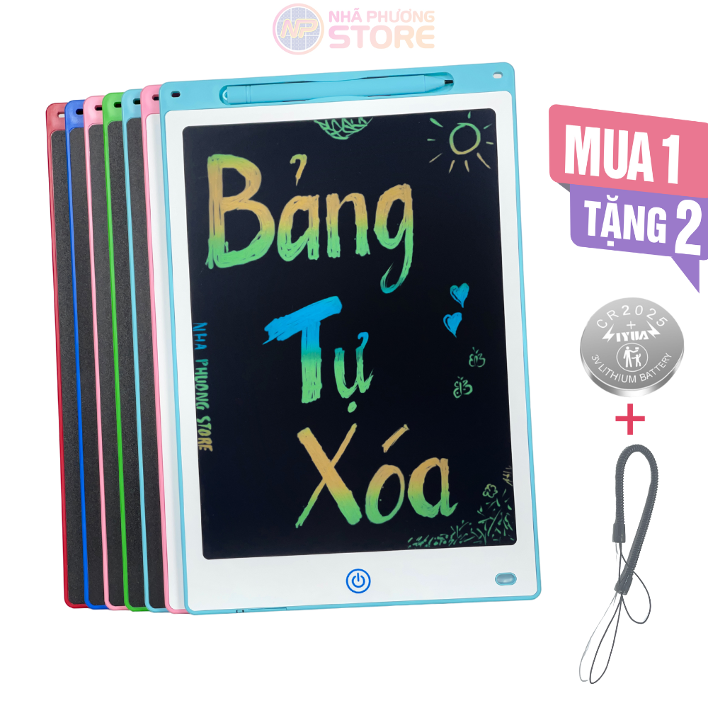 Bảng Vẽ Tự Xóa Đồ Chơi Thông Minh Cho Bé Đa Màu Dùng Pin Cr2025