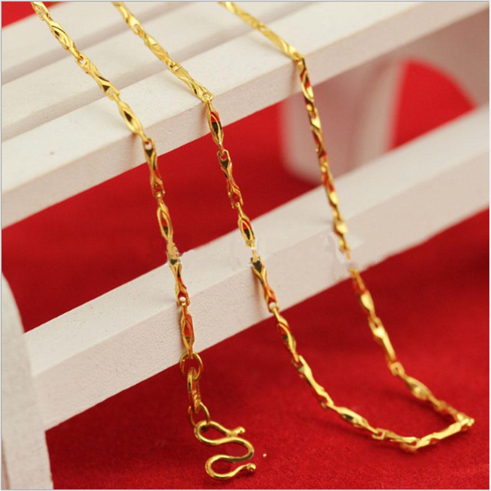 Dây Chuyền Xoắn kiểu hat gao Nam Nữ Mạ Vàng 24k Chất Liệu Titan Cao Cấp - HOT 2019 !!!