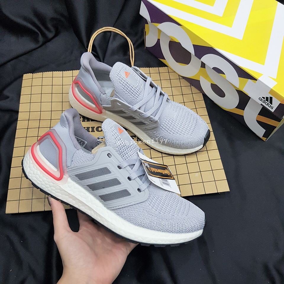 Giày Thể Thao Nam Ultra boost 6.0 Xám Đỏ -- Sneaker 2023 - giày thể thao chuyên chạy bộ tập thể thao - đi chơi - đi làm