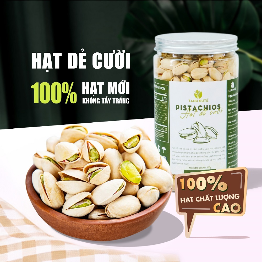 Hạt dẻ cười TANU NUTS hạt dẻ cười rang muối giàu dinh dưỡng tốt cho bà bầu, bé.