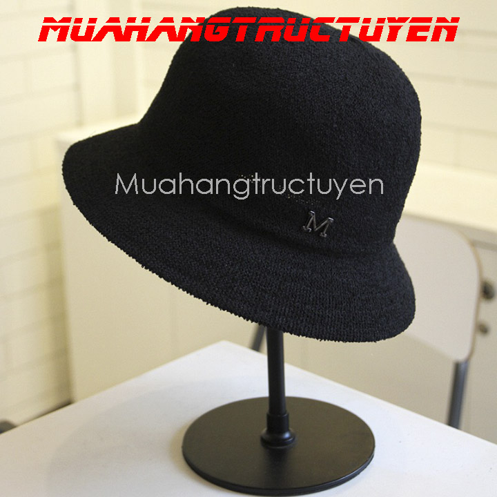 Mũ cói Hàn Quốc chũ M -Mũ cói chữ M, Nón cói chữ M siêu xinh cho bạn nữ