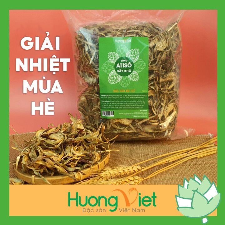 Bông Atiso Đà Lạt sấy khô, trà hoa Atiso sấy khô, đặc sản Đà Lạt, thanh nhiệt giải độc