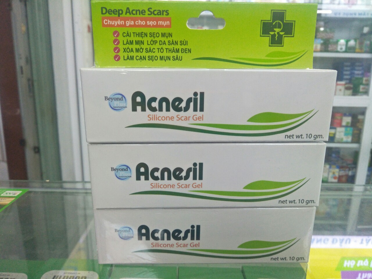 Acnesill gel tuýp 10G loại bỏ thâm, sẹo do mụn